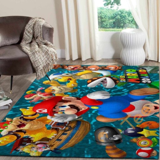 Super Mario Area Rug