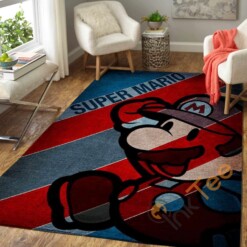 Super Mario Area Rug