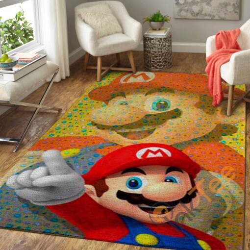 Super Mario Area Rug