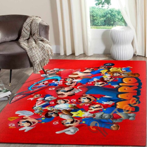 Super Mario Area Rug