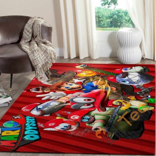 Super Mario Area Rug