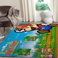 Super Mario Area Rug