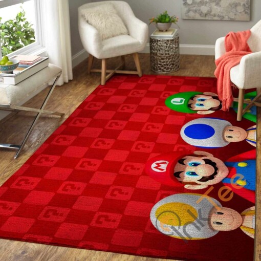 Super Mario Area Rug