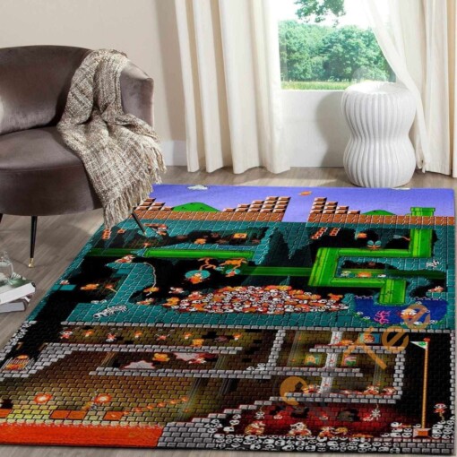 Super Mario Area Rug