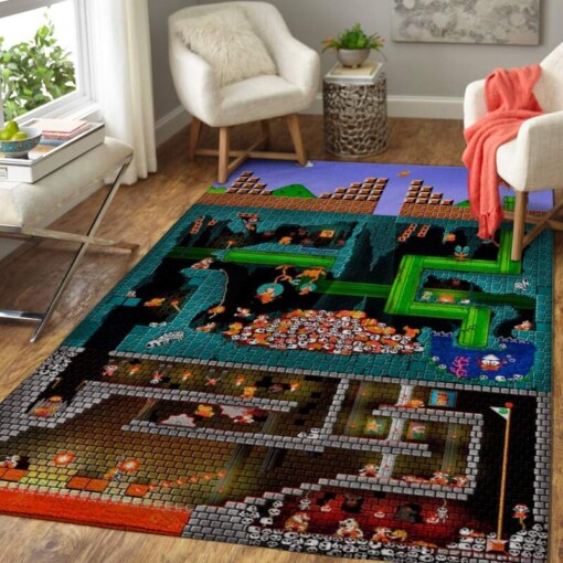 Super Mario Bros Area Rug