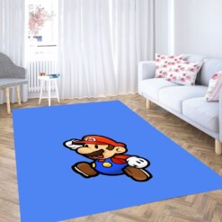 Super Mario Run Living Room Modern Carpet Rug