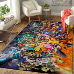 Super Smash Bros Characters Area Rug