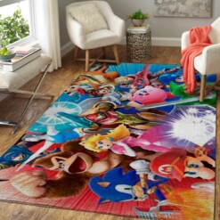 Super Smash Bros Ultimate Area Rug