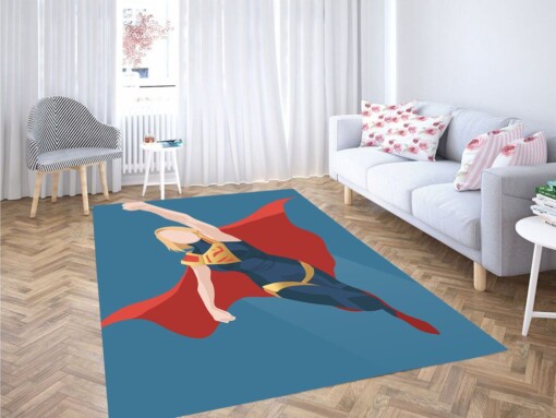 Supergirl Dc Comics Living Room Modern Carpet Rug
