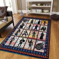 SuperHero Characters Star Wars Rug  Custom Size And Printing