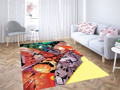 Superman Story Comic Living Room Modern Carpet Rug