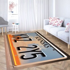 Supernatural License Plate Carpet Rug