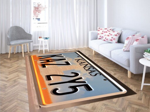 Supernatural License Plate Carpet Rug