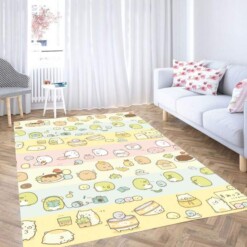 Sweet Pastel Dog Carpet Rug