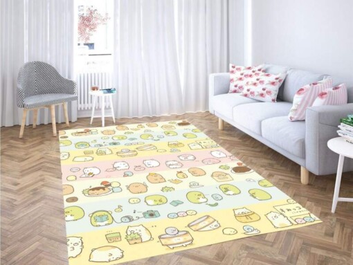 Sweet Pastel Dog Carpet Rug