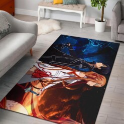 Sword Art Online Kirito Asuna Area Rug