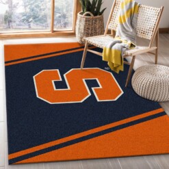 Syracuse Orange Rug  Custom Size And Printing