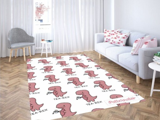 T Rex Wallpaper Carpet Rug