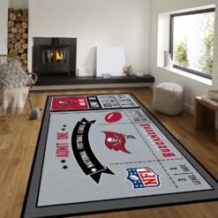 Tampa Bay Buccaneers NFL Rug  Custom Size And Printing