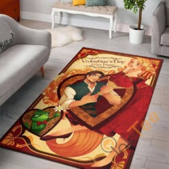 Tangled Disney Princess Characters Lover Movies Christmas Gift Floor Decor For Rug