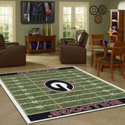 Team Georgia Bulldogs Home Field Area Rug