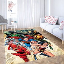 Team Justice League Living Room Modern Carpet Rug