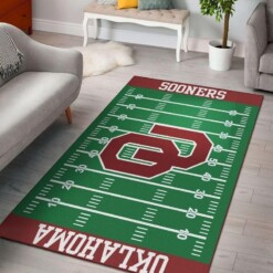 Team Oklahoma Sooners Home Field Area Rug