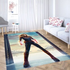 Teaser Captain Marvel 2019 Living Room Modern Carpet Rug