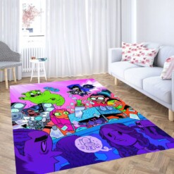 Teen Titans Cartoon Living Room Modern Carpet Rug