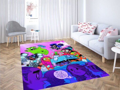 Teen Titans Cartoon Living Room Modern Carpet Rug