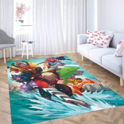 Teen Titans Cartoon Sea Carpet Rug