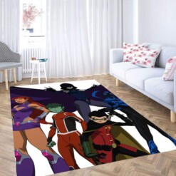 Teen Titans Characters Carpet Rug