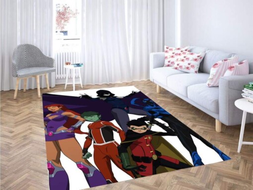 Teen Titans Characters Carpet Rug