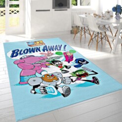 Teen Titans Go To The Movies Blown Away Rug  Custom Size And Printing