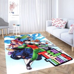 Teen Titans Main Character Living Room Modern Carpet Rug