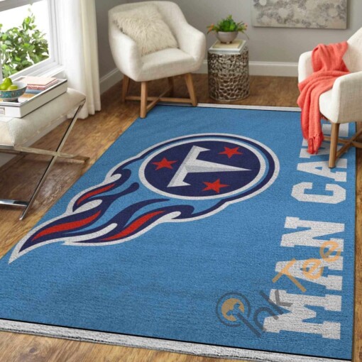Tennessee Titans Logo Man Cave Area Rug