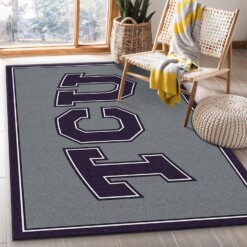 Texas Christian University Rug  Custom Size And Printing