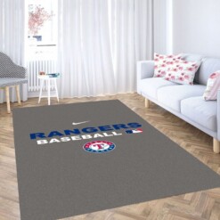 Texas Rangers Background Living Room Modern Carpet Rug