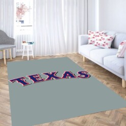 Texas Rangers Living Room Modern Carpet Rug