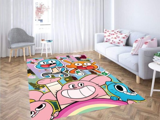 The Amazing World Of Gumball Character Carpet Rug