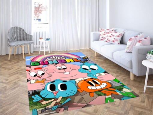 The Amazing World Of Gumball Happy Living Room Modern Carpet Rug