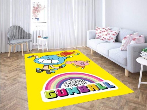 The Amazing World Of Gumball Yellow Character Carpet Rug