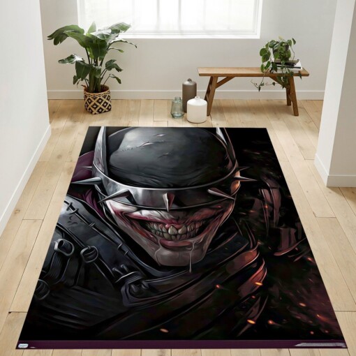 The Batman Who Laughs Face Rug  Custom Size And Printing