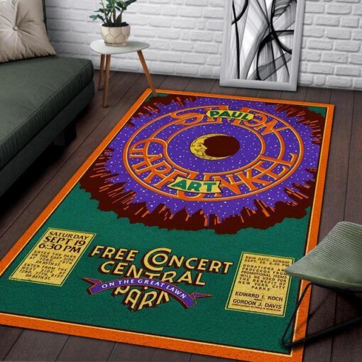 The Concert In Central Park Simon And Garfunkel Area Rug