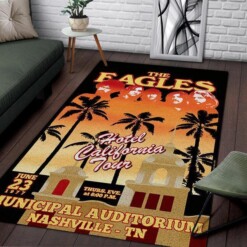 The Eagles Hotel California Area Rug