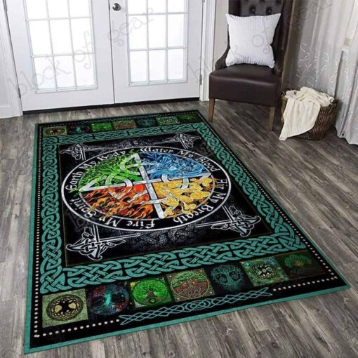 The Four Elements Pagan Rectangle Rug