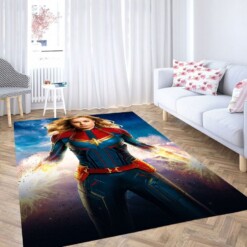 The Great Of Captain Marvel Living Room Modern Carpet Rug