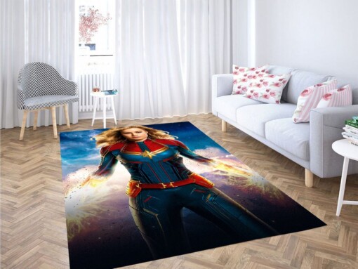 The Great Of Captain Marvel Living Room Modern Carpet Rug