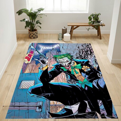 The Joker Bang Rug  Custom Size And Printing