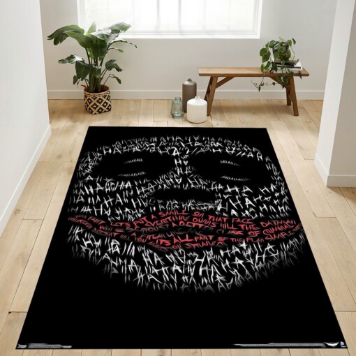 The Joker Dark Knight Rug  Custom Size And Printing